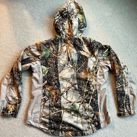 WFS Burly Camo Hooded Hunting Jacket - Picture 3 of 5